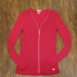 Nygard, New, never worn, red knit metallic sweater